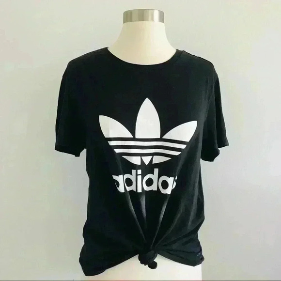 Adidas Trefoil Logo Tee Shirt Sz S - Picture 3 of 8